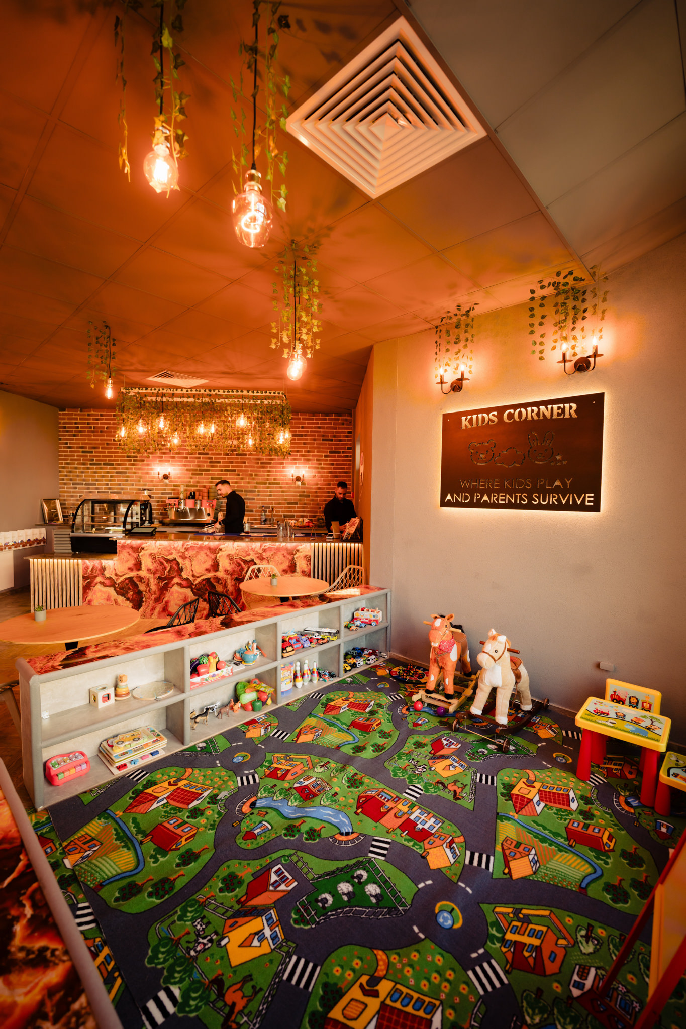 Weekend corner, ready for little guests.